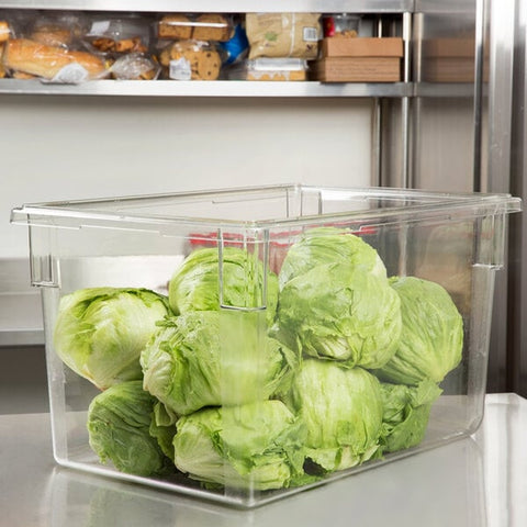 Cambro 182615CW135 Camwear 22-Gallon Clear Polycarbonate Food Storage Box