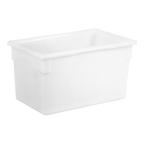 Cambro 182615P148 - 26" x 18" x 15" White Poly Food Storage Box, 22 Gal
