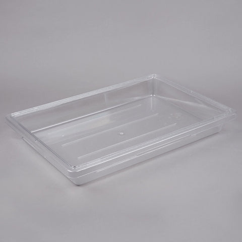 Cambro 18263CW135 Camwear 26" x 18" x 3.5" Clear Polycarbonate Food Storage Box