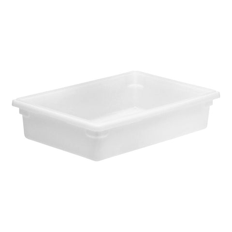 Cambro 18266P148 White Poly Food Storage Box, 26" x 18" x 6"