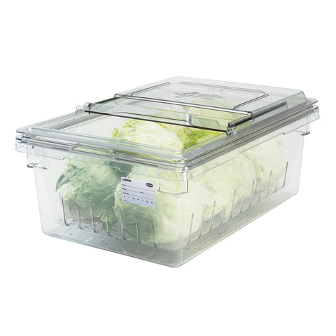 Cambro 18269CW135 Camwear Clear Polycarbonate Food Storage Box, 26 x 18 x 9 in