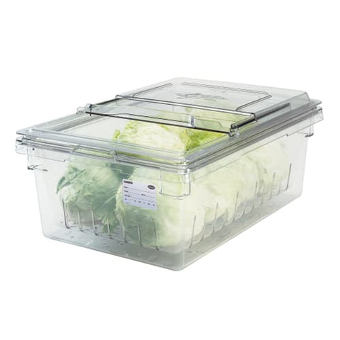 Cambro 1826CLRCW135 Camwear Full Size Food Box Colander, Clear, 18" x 26" x 5"