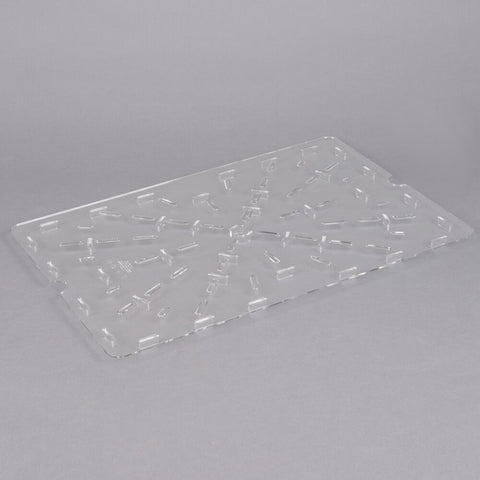 Cambro 1826DSCW135 Camwear Clear Polycarbonate Food Storage Box Drain Shelf
