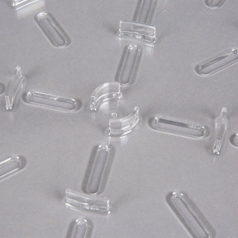 Cambro 1826DSCW135 Camwear Clear Polycarbonate Food Storage Box Drain Shelf