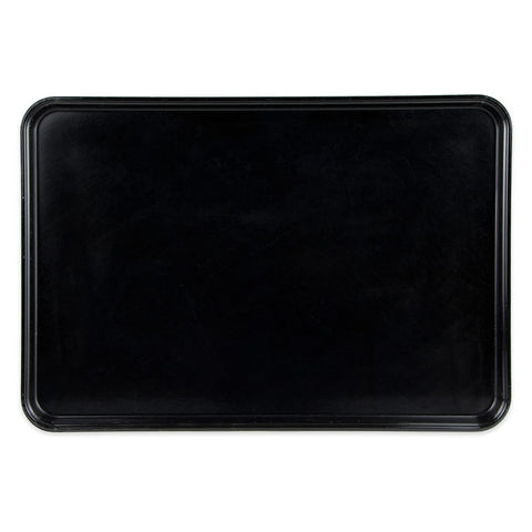 Cambro 1826MT110 Black Rectangular Fiberglass Market Display Tray