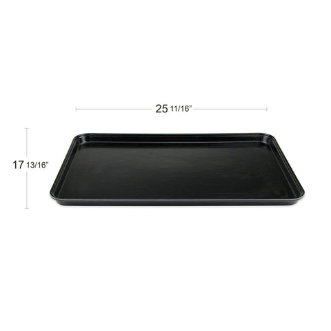 Cambro 1826MT110 Black Rectangular Fiberglass Market Display Tray