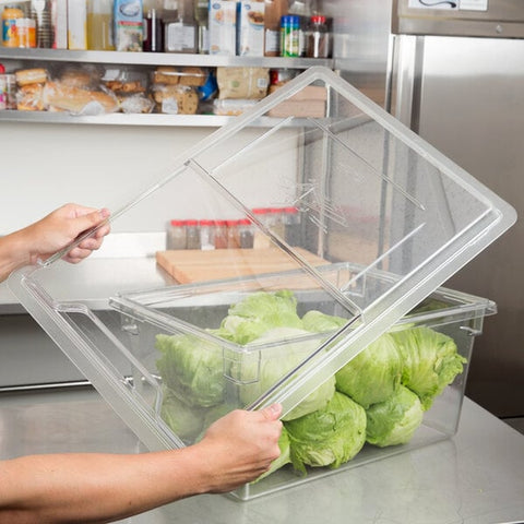 Cambro 1826SCCW135 Camwear Clear Polycarbonate Sliding Lid for 18" x 26" Food Storage Box