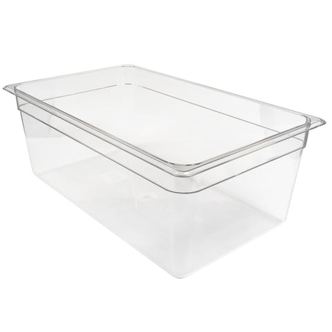 Cambro 18CW135 Camwear Full Size 8" Deep Clear Polycarbonate Food Pan