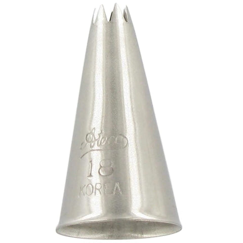 Ateco #18 Open Star Decorating Pastry Tip