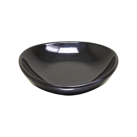 Thunder Group 19035BK 2 oz. Classic Black Round Melamine Saucer
