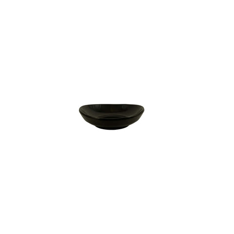 Thunder Group 19035BK 2 oz. Classic Black Round Melamine Saucer