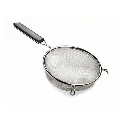 Browne USA Foodservice 19196 Single Mesh Strainer, 6-1/4" Bowl, Plastic Handle, Stainless Steel