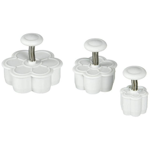Ateco 1957 Daisy Flower Plunger Cutters - Set of 3 Sizes