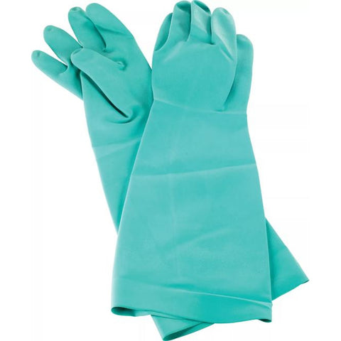 CFS Brands 19NU-L Nitrile Dishwashing Glove, Large, Green