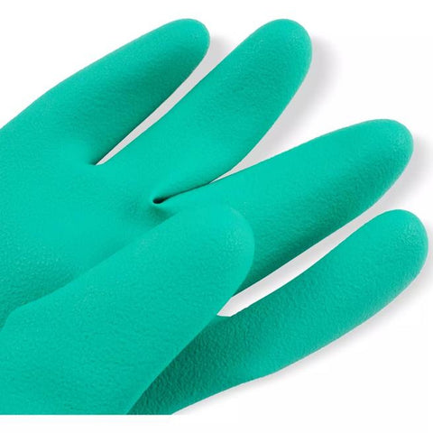 CFS Brands 19NU-S Nitrile Elbow-Length Dishwashing Glove, Small, Green