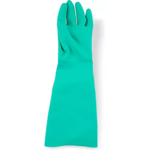 CFS Brands 19NU-S Nitrile Elbow-Length Dishwashing Glove, Small, Green