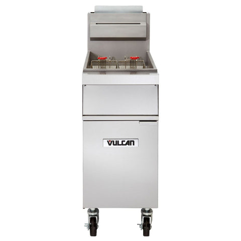 Vulcan 1GR45M Floor Model Natural Gas Fryer, Single 50 lb Vat