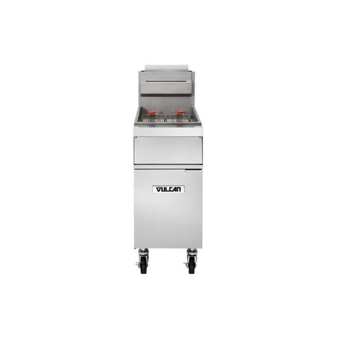 Vulcan 1GR65M-LP 65 lb. Liquid Propane Free-Standing Gas Floor Fryer - 150,000 BTU
