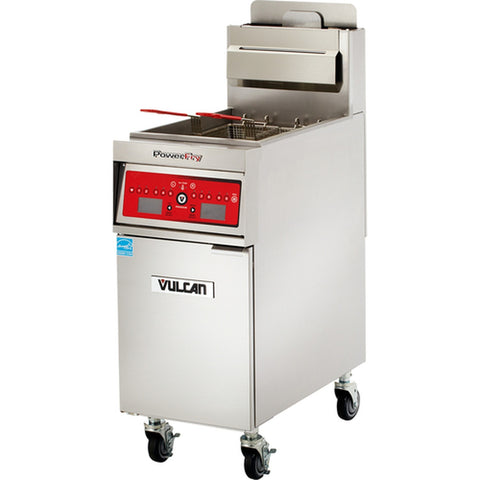 Vulcan 1TR45A-LP PowerFry3 45-50 lb. Liquid Propane Floor Fryer, 70,000 BTU