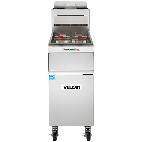 Vulcan 1TR45AF-LP PowerFry3 Gas Floor Fryer - 50 lb, Liquid Propane, 70,000 BTU