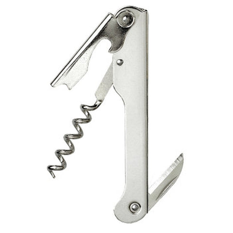 Franmara 2025-BU Nickel Plated Waiter's Corkscrew with Straight Blade