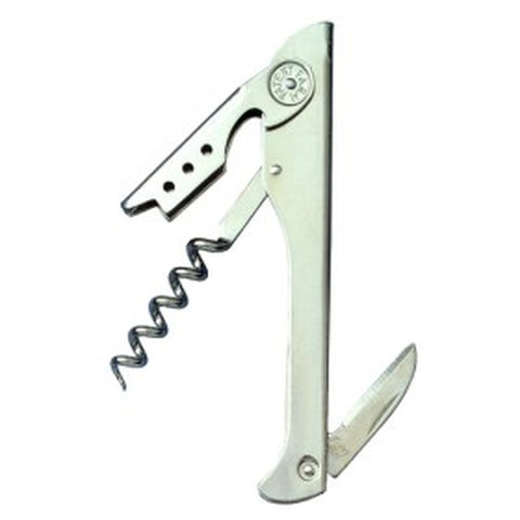 Franmara 2029-C Hugger Waiter's Corkscrew, Nickel Plated, 5-1/8" Overall Length