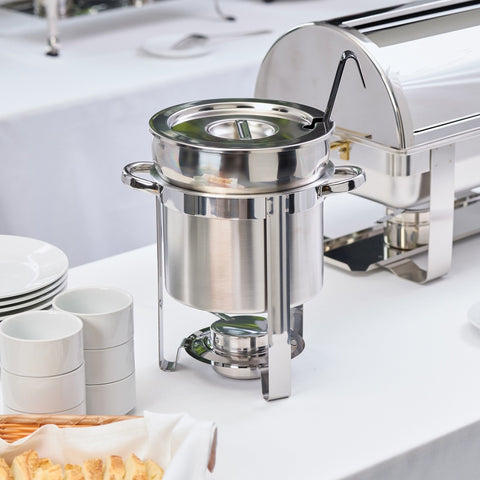 Winco 207 7 Qt Stainless Steel Soup Warmer