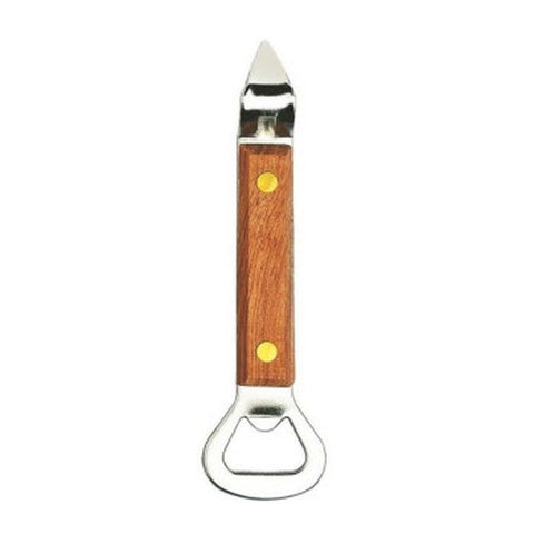 Franmara 2092-C Deluxe Bottle/Can Opener with Wood Handle, 6"