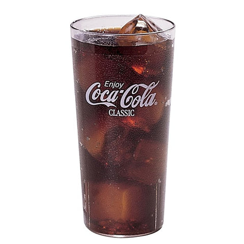 Cambro 20CC152 Coca-Cola 22 oz Clear SAN Plastic Tumbler