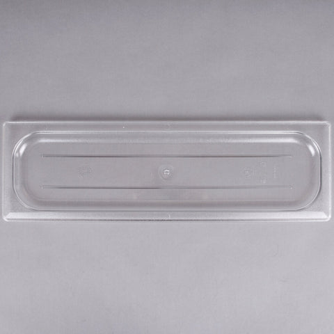 Cambro 20LPCWC135 Camwear 1/2 Size Long Clear Polycarbonate Flat Lid