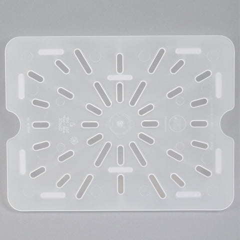Cambro 20PPD190 1/2 Size Translucent Polypropylene Drain Shelf