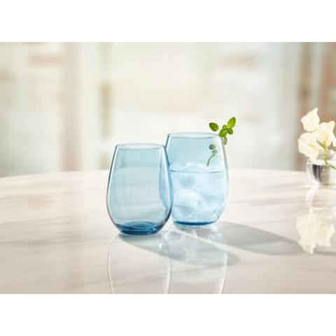 Libbey 217 Stemless Wine Glass, Sapphire, 11.75 oz.