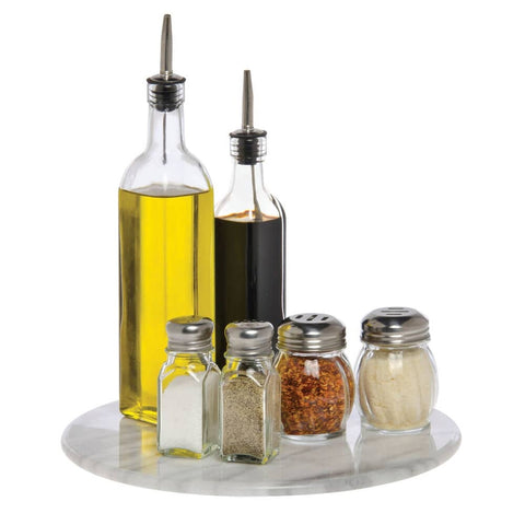 Norpro 219 Marble Lazy Susan - 12" Diameter Rotating Serving Tray