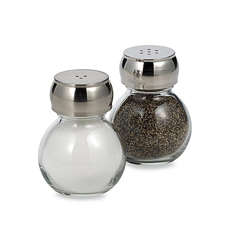 Olde Thompson 22-353 Orbit Salt & Pepper Shaker Set with Brushed Stainless Steel Top