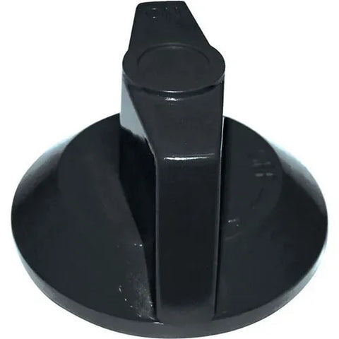 AllPoints 221151 Gas Valve Knob - 2-1/2" Diameter Black Plastic D-Stem Replacement Knob