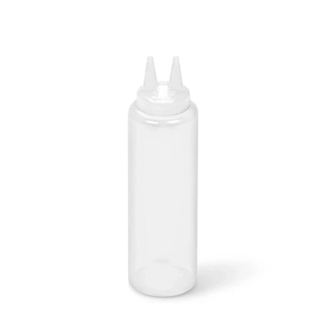 Vollrath 2212-13 12 oz Traex Color-Mate Twin Tip Clear Squeeze Dispenser
