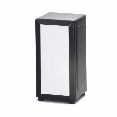TableCraft Products 2212 Tall-Fold Napkin Dispenser, Black