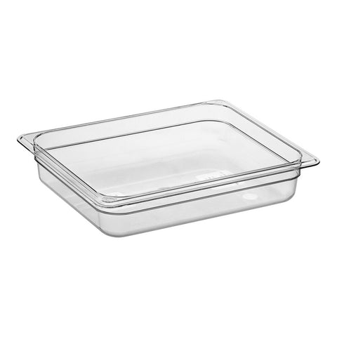 Cambro 22CW135 Camwear 1/2 Size Clear Polycarbonate Food Pan 2-1/2" Deep