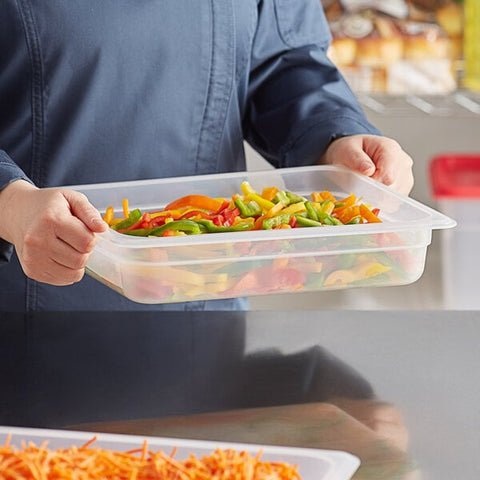 Cambro 22PP190 1/2 Size Translucent Polypropylene Food Pan, 2 1/2" Deep