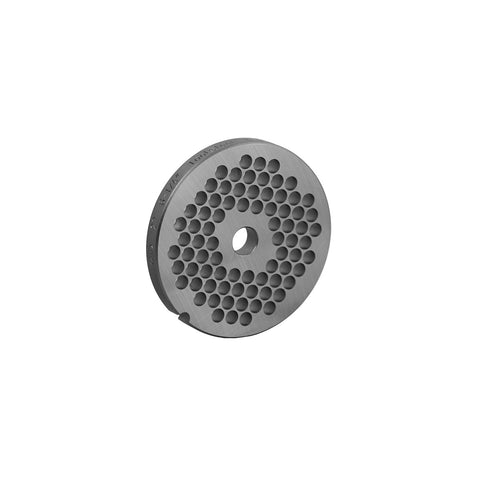 Alfa International 22 1/2 HBLS L&W Chopper/Grinder Steel Plate, 1/2" Hole, Hub Size #22