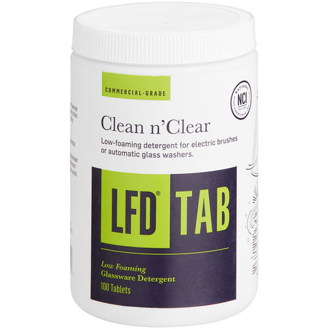 National Chemicals, Inc. 23012 LFD TAB Clean n' Clear Low Foam Glassware Detergent Tablets
