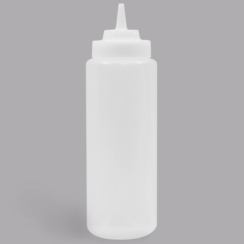TableCraft Products 23363C 32 oz Clear Widemouth Squeeze Bottle with Wide TipTop