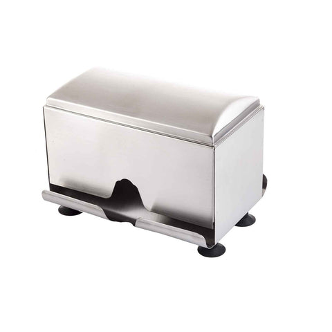 TableCraft Products 237 Two-Sided Stainless Steel Straw Dispenser