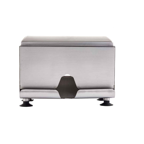 Tablecraft 237 Two-Sided Stainless Steel Wrapped Straw Dispenser
