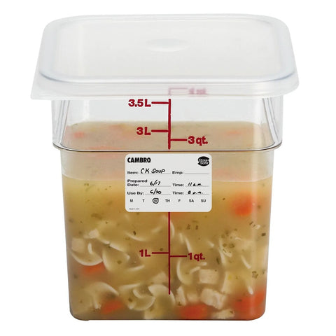 Cambro 23SLB250 StoreSafe Food Rotation Labels Bulk Dispenser Pack