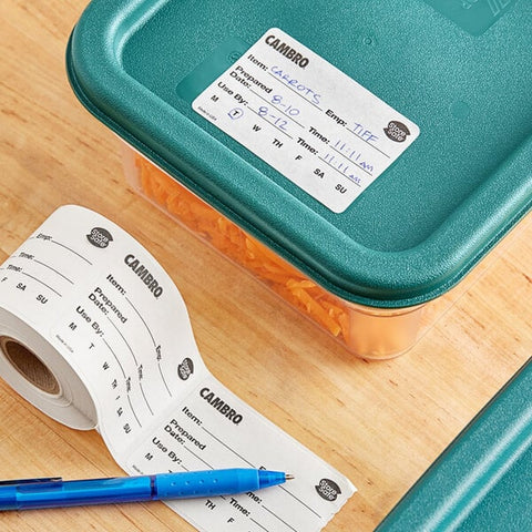 Cambro 23SLB6250 StoreSafe Dissolvable Food Rotation Labels, 3 x 2 Inch, 250 per Roll