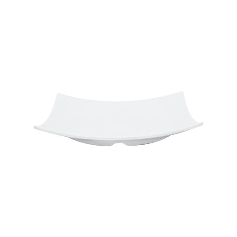 Thunder Group 24006WT 6" x 6" Classic White Square Flare Melamine Plate