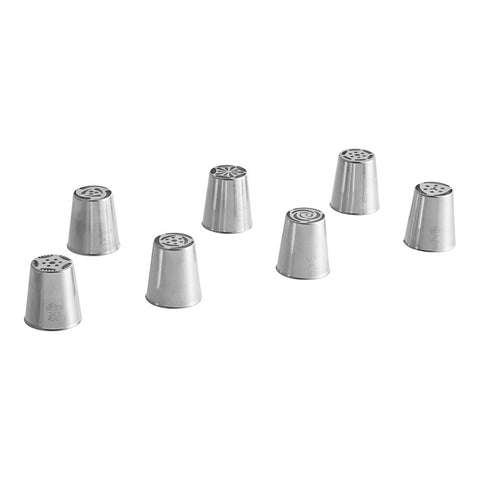 Ateco 24007 7-Piece Stainless Steel Tulip/Rose Piping Tip Set