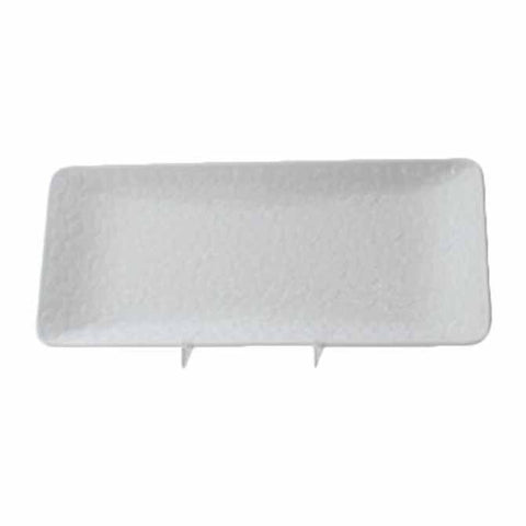 Thunder Group 24110WT Classic White Rectangular Melamine Plate, 11-1/4" x 5"