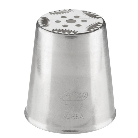 Ateco 247 Russian Piping Tip - Stainless Steel Floral Pastry Decorating Tube